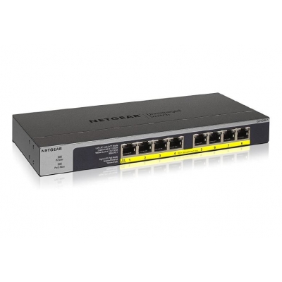 Netgear Switch No Administrable NG-GS108LP-100NAS-SW 8-Port Gigabit Ethernet PoE+, FlexPoE (60W) (pieza)