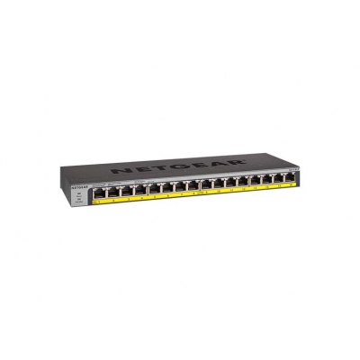 Netgear Switch No Administrable NG-GS116PP-100NAS-SW 16-Port Gigabit Ethernet High-Power PoE+ Switch with FlexPoE (183W) (pieza)